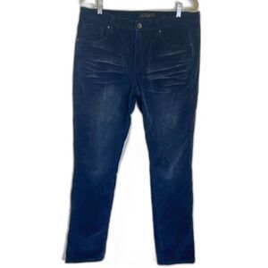 G by Guess - Skinny Velvety Corduroy Pants in Navy - Men's size 36 x 31